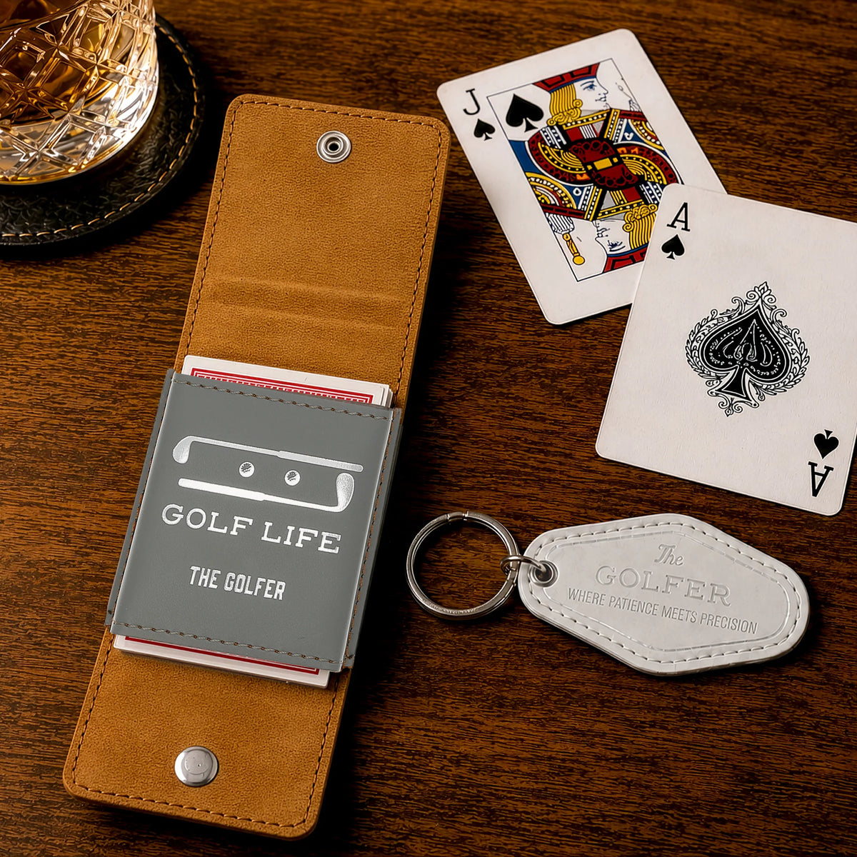Golf Life Playing Cards & Keychain Gift Set