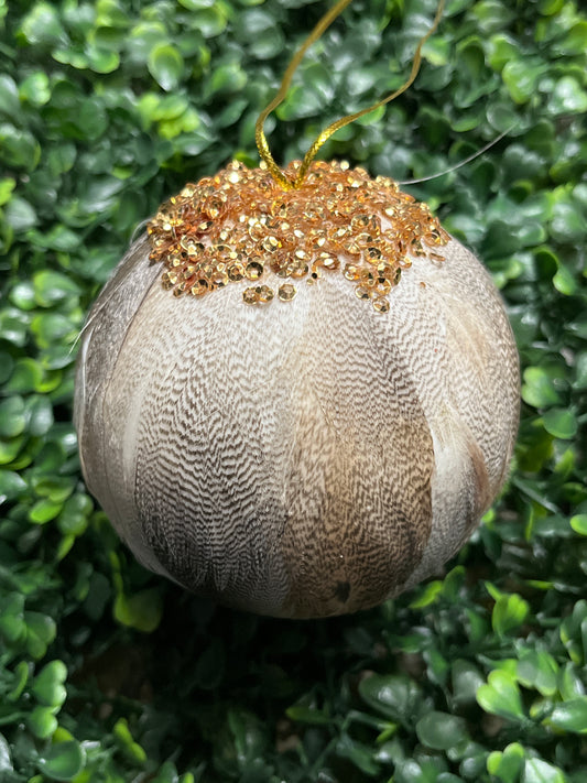Feather Ball Ornament