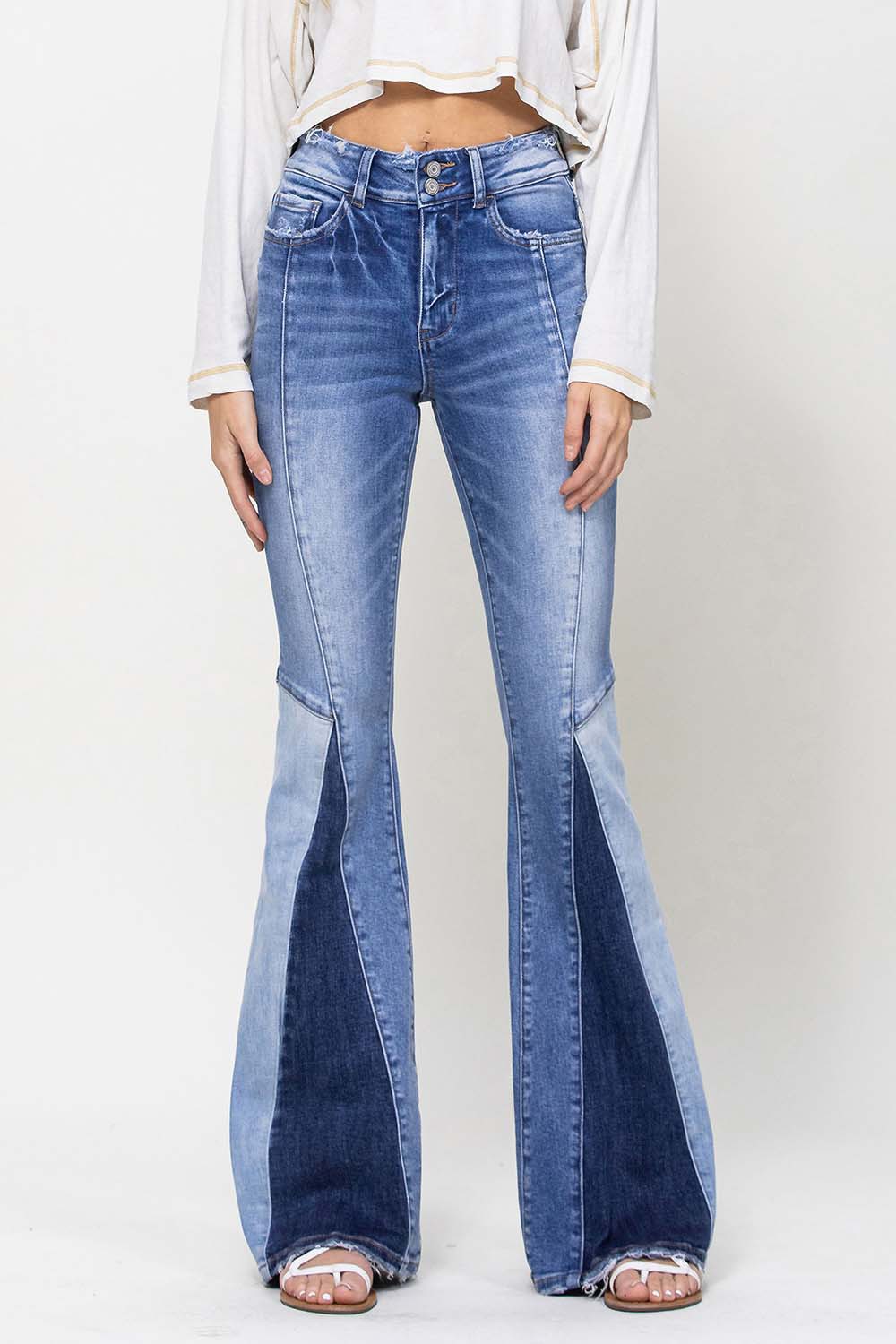 High Rise Flare Bella Vervet Jeans