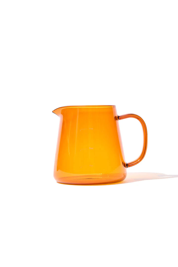 Amber Glass Milk Pitcher