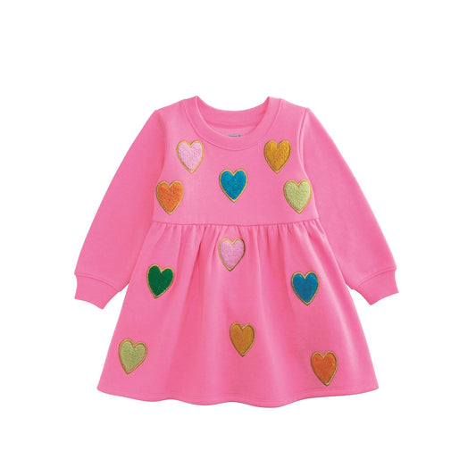 Mud Pie Children's Heart Sweatshirt Dress