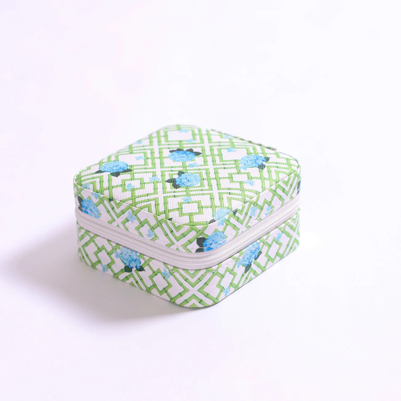 Printed Travel Jewelry Case 2-Layer Compact Organizer