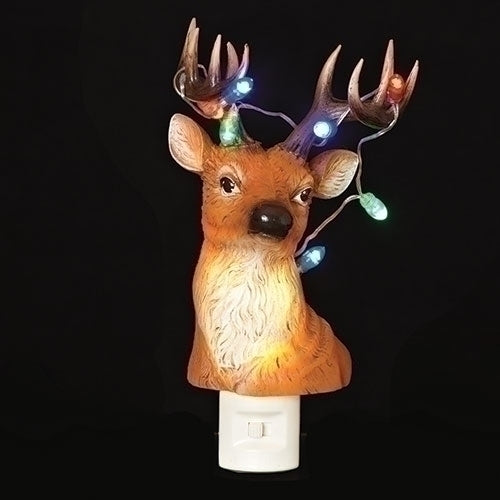 Reindeer Night Light With Christmas Lights