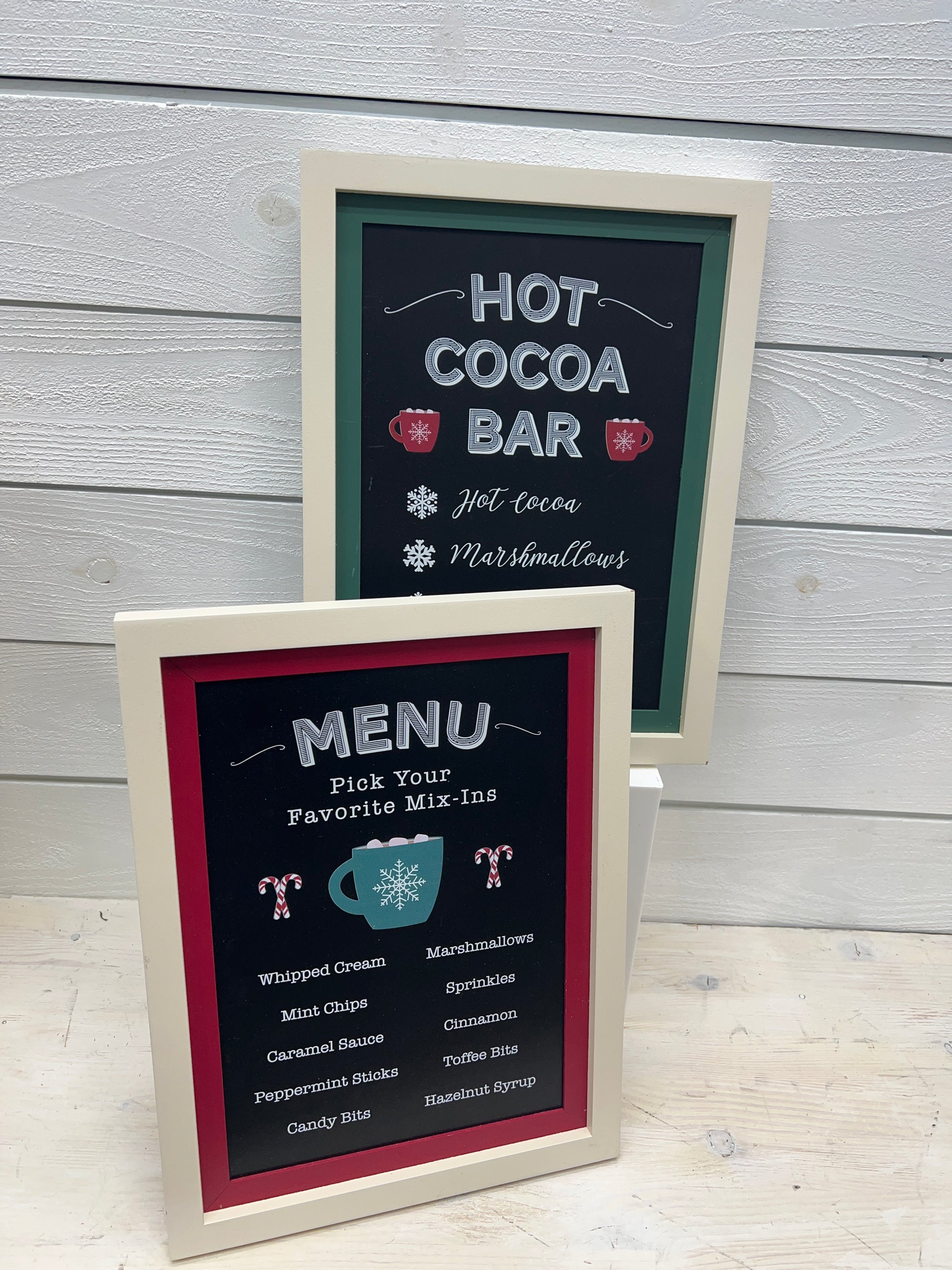 Wooden Cocoa Easel Board