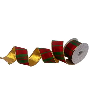Red/Green Plaid Pattern Ribbon