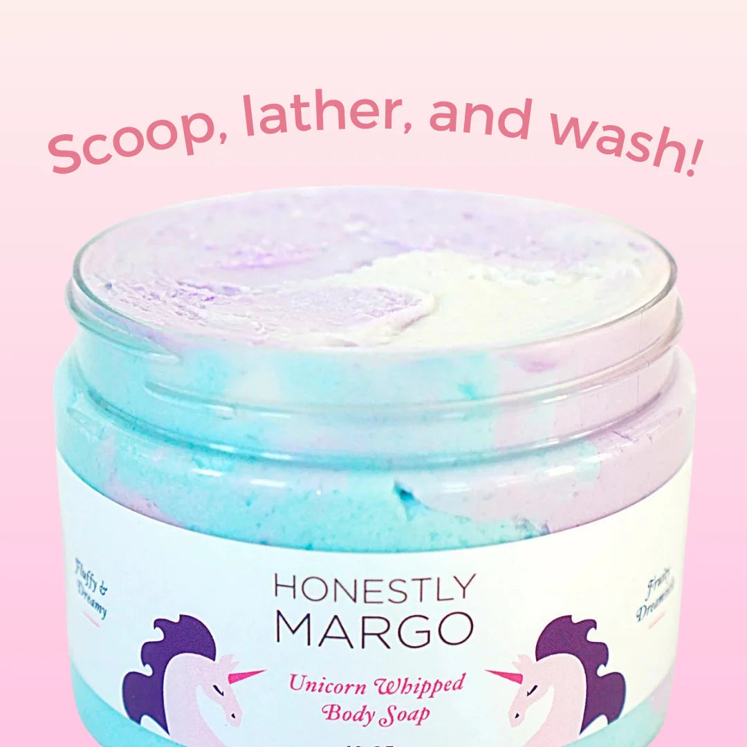 Honestly Margo Unicorn Fruity Dreamsicle Whipped Body Soap