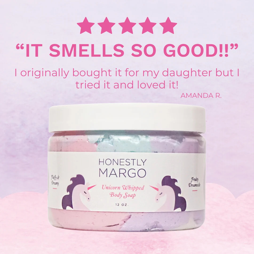 Honestly Margo Unicorn Fruity Dreamsicle Whipped Body Soap