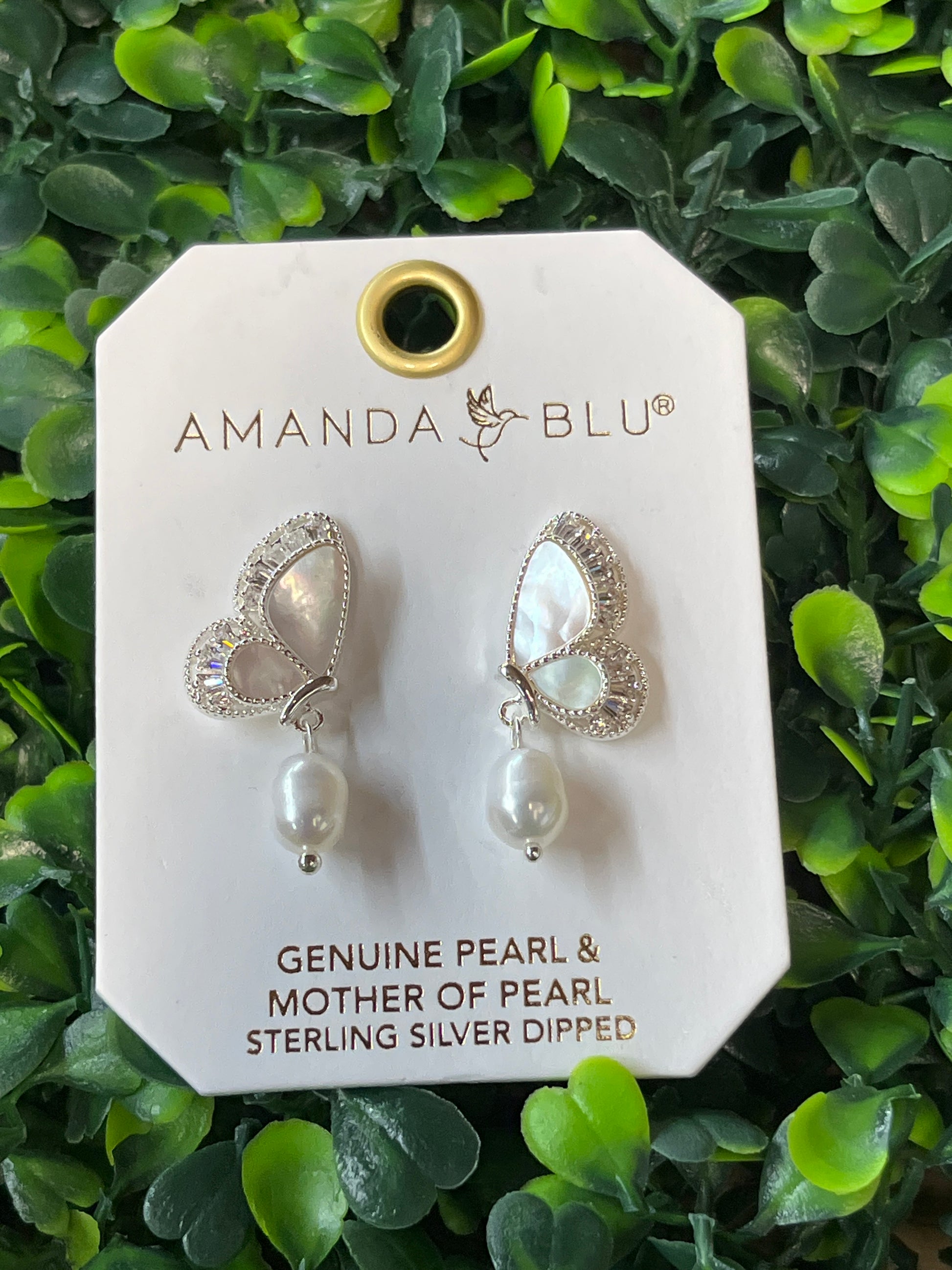 Silver Butterfly Earrings