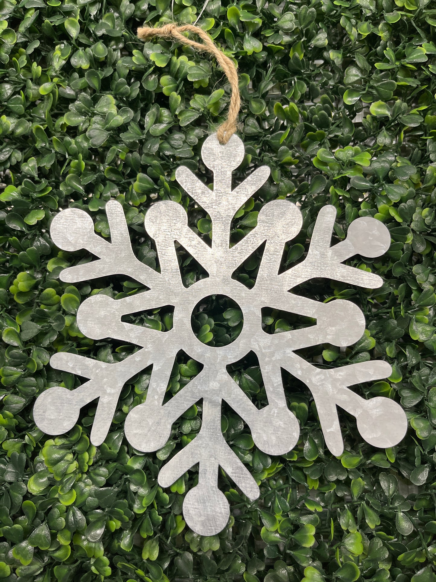 Small Tin Hanging Snowflake