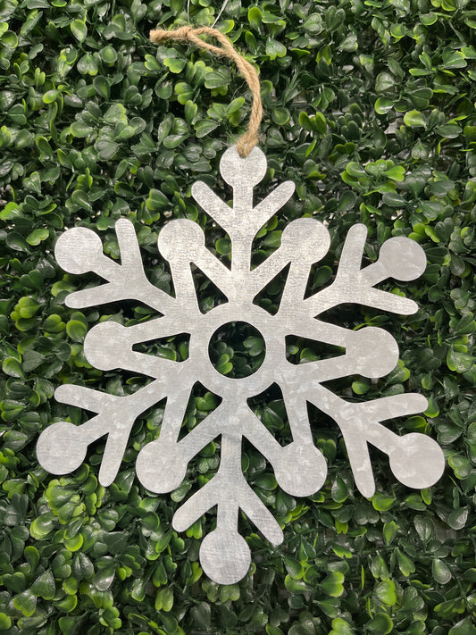 Small Tin Hanging Snowflake