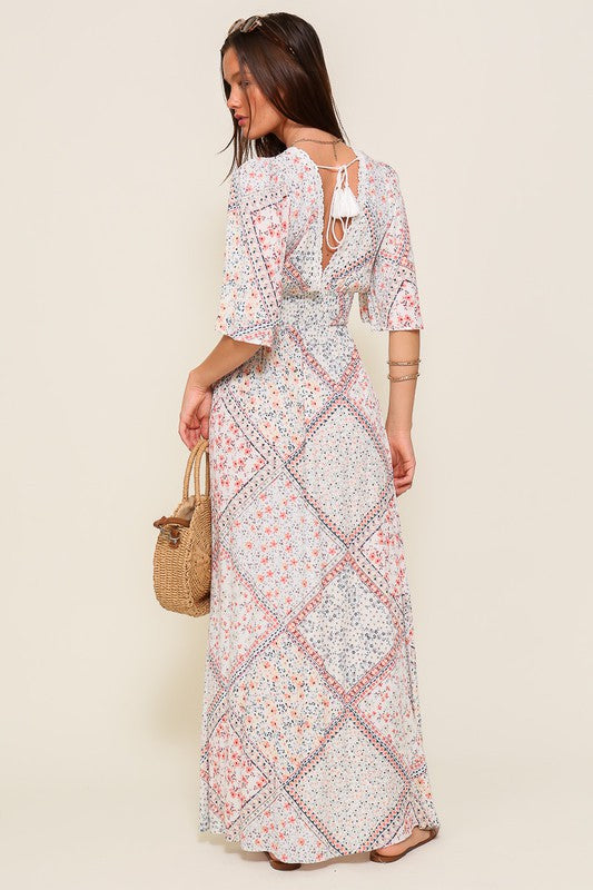 Boho Print Maxi Dress