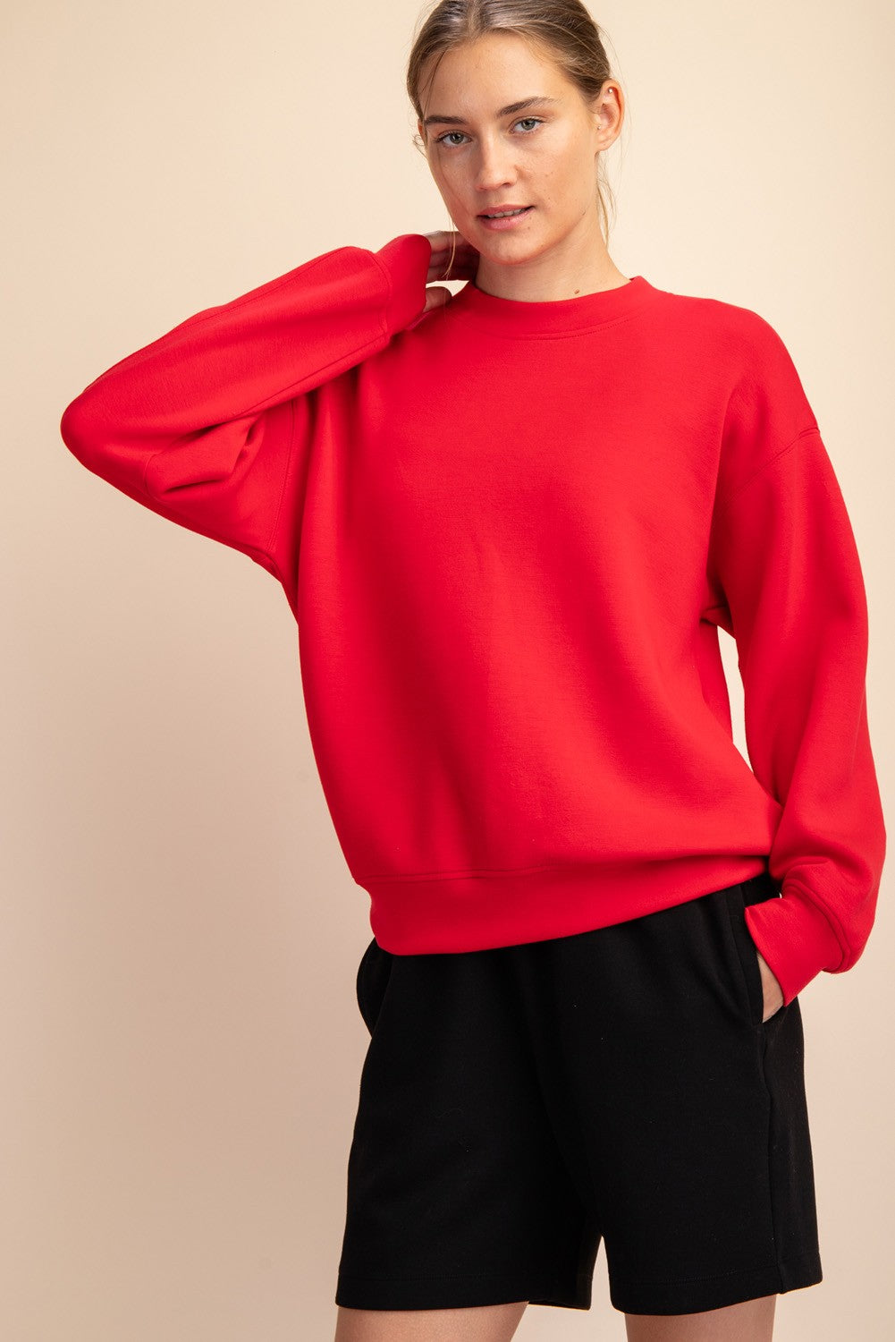 Rae Mode Modal Scuba Mock Neck Pullover