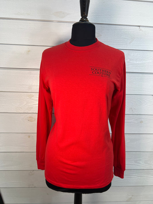 Southern Couture Merry & Bright Camper Long Sleeve Tee