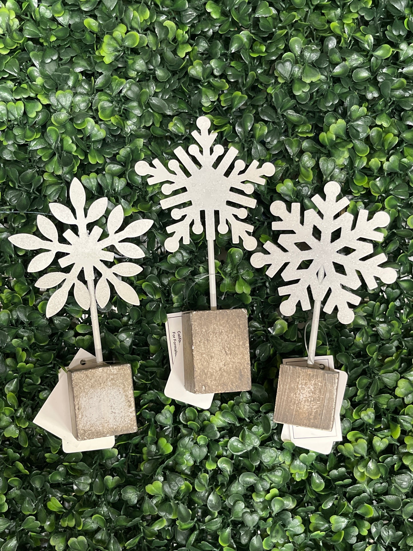Snowflake Photo Holder 4 Assorted Styles