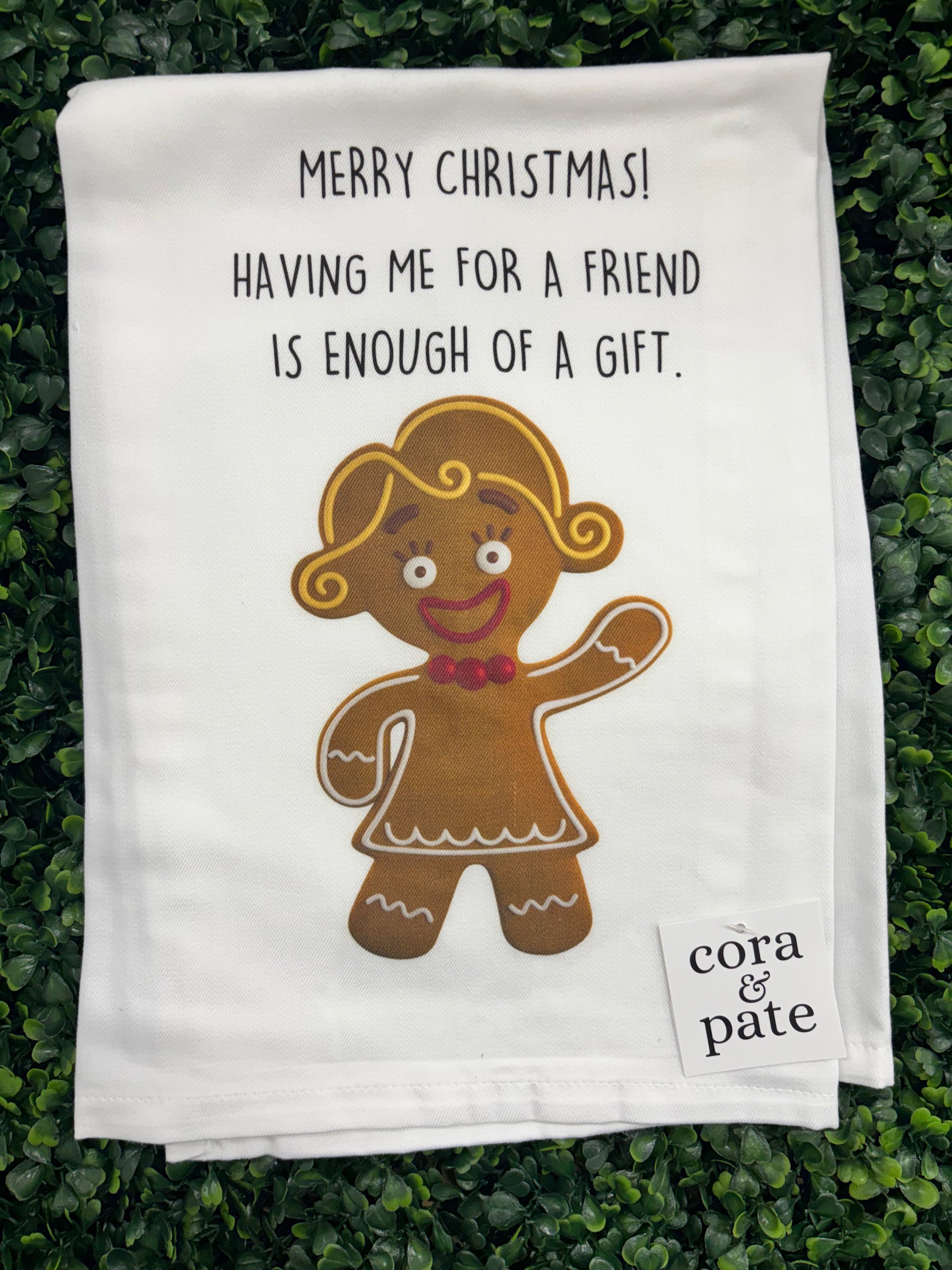 Enough Of A Gift Christmas Tea Towel