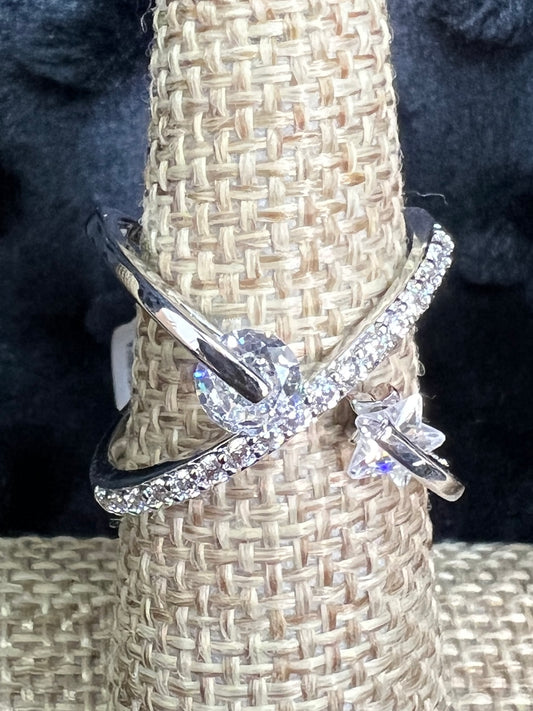 R.S. Covenant Silver Out Of This World Cubic Zirconia Ring Style 6279