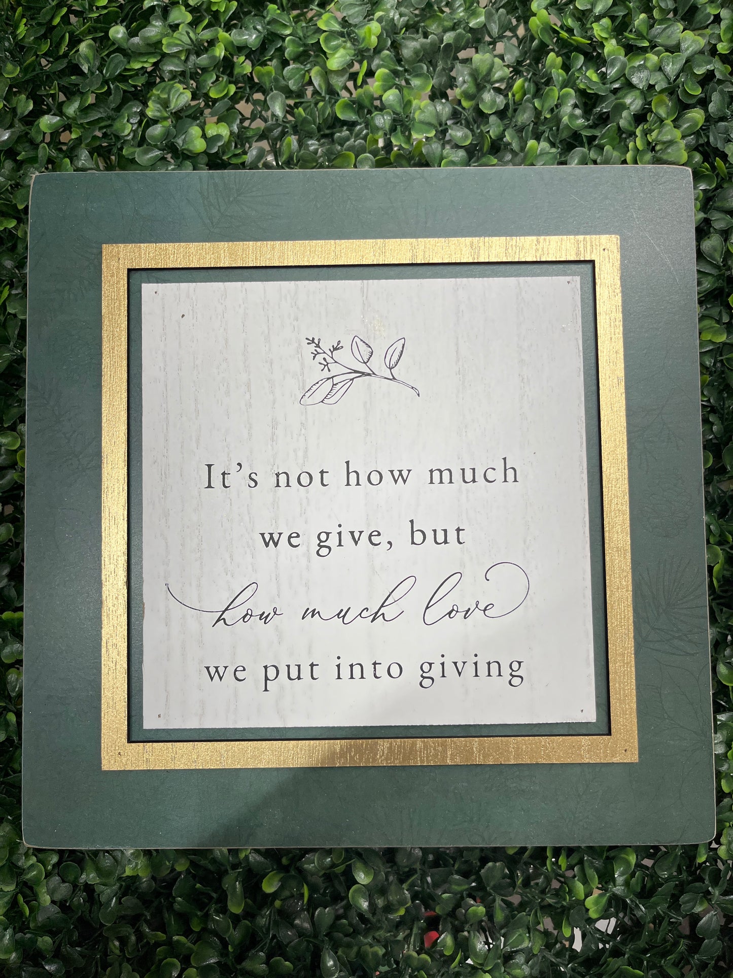 Wintergreen Wood Box Sign