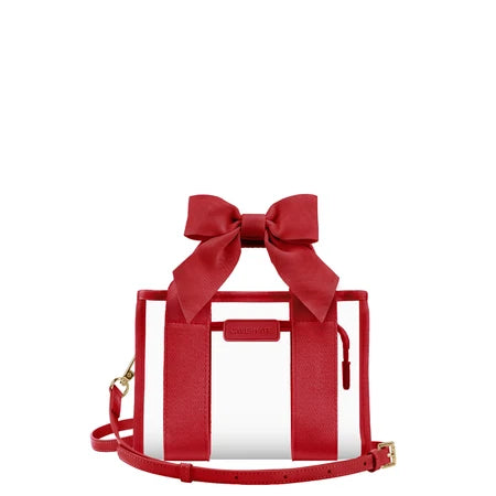 Case Mate Clear Stadium Micro Bags- Varsity Red Bow
