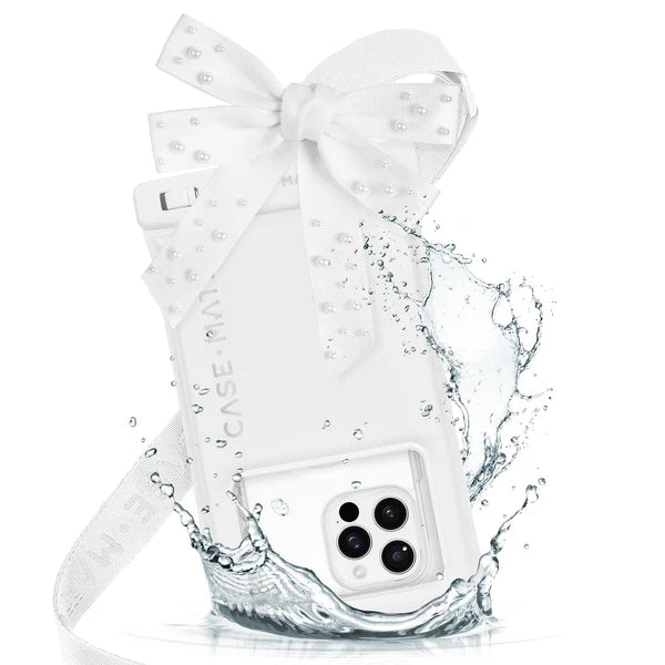 Case Mate Large Waterproof Floating Bow Pouch- Ivory Pearl