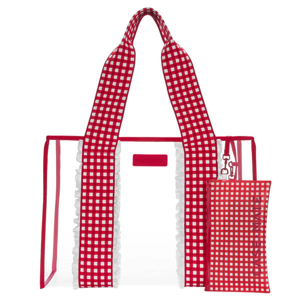Case Mate Jelly Tote Bag- Gingham Eyelet Ruffle