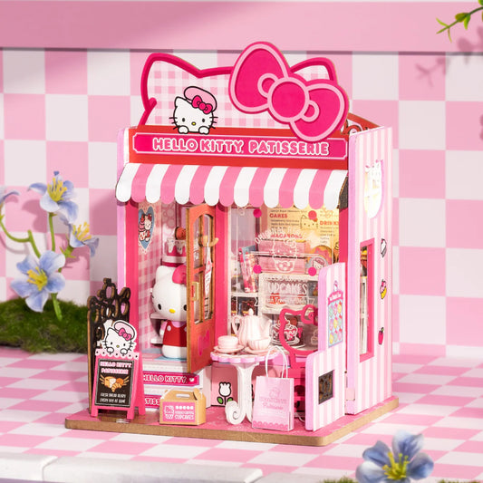 Hello Kitty Patisserie Bookshop DIY Miniature Book Nook Kit