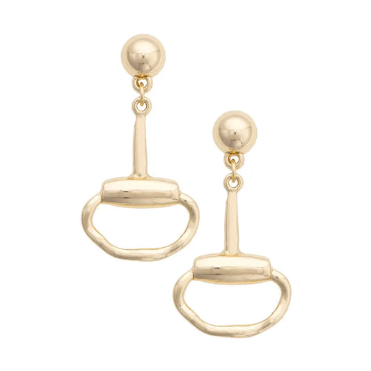 Canvas Billie Bit Link Earrings in Shiny Gold