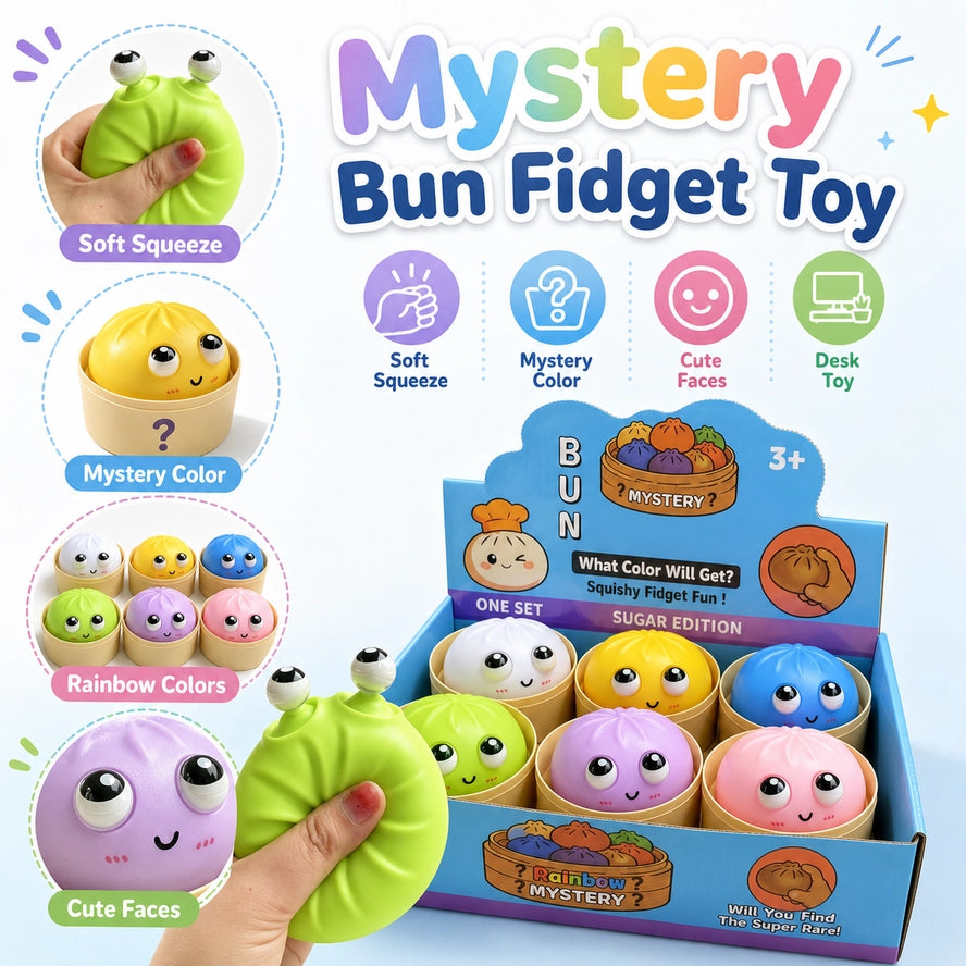 Bubble Squeeze Bun Stress Toy