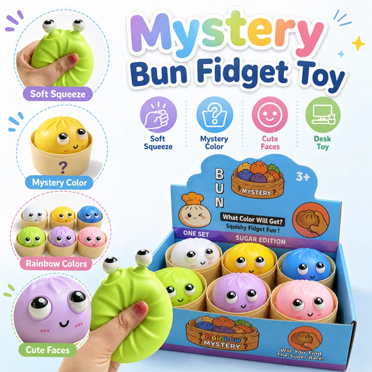 Bubble Squeeze Bun Stress Toy
