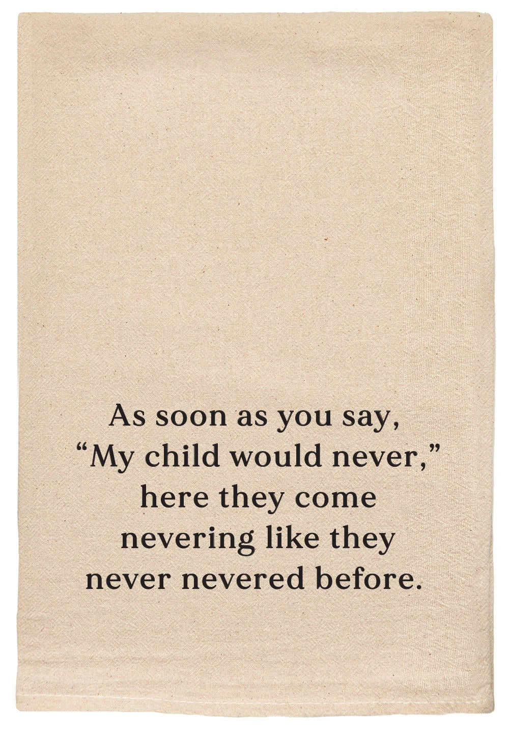 As Soon As You Say... Natural Tea Towel