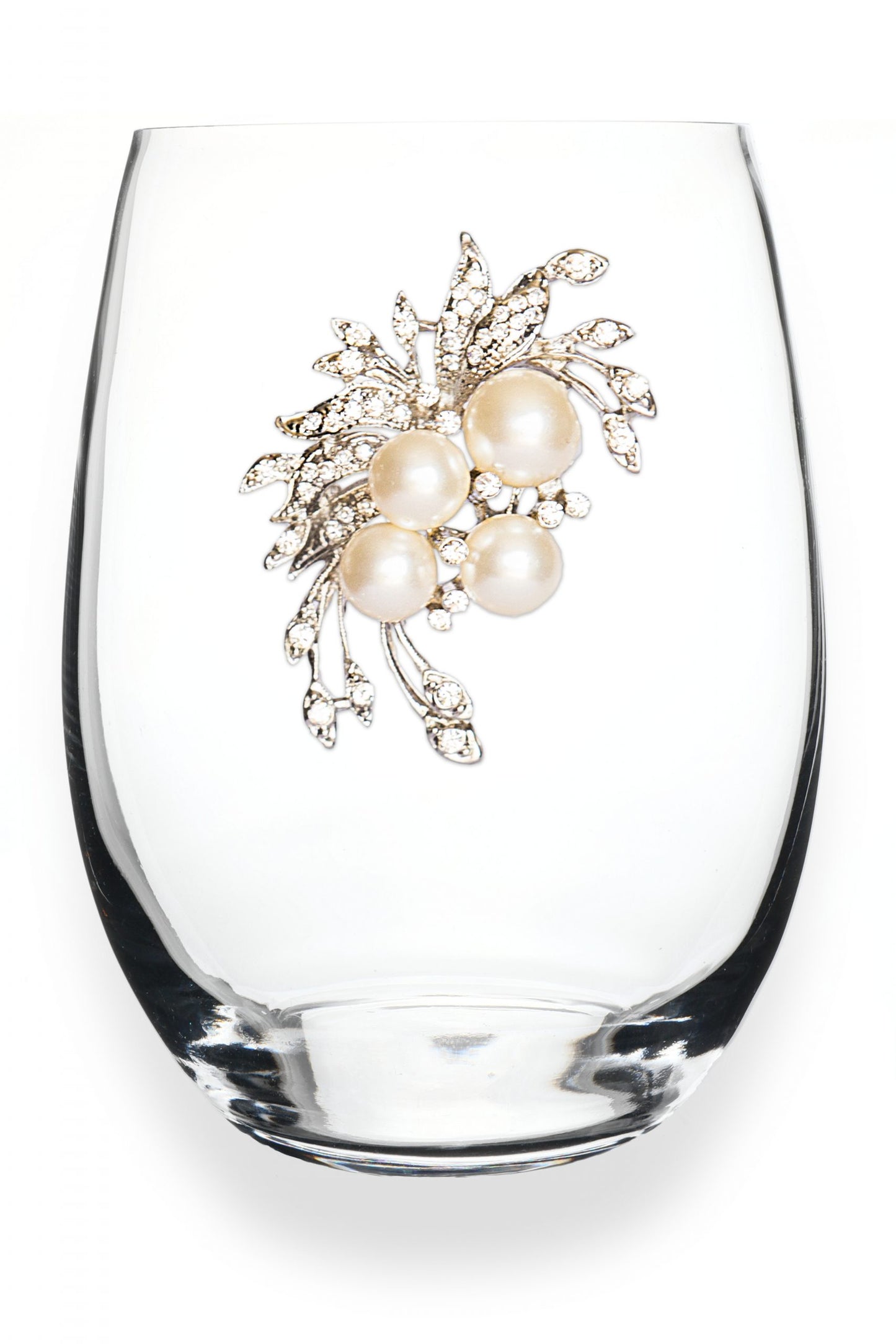 Jeweled Stemless Wine Glass Drinkware
