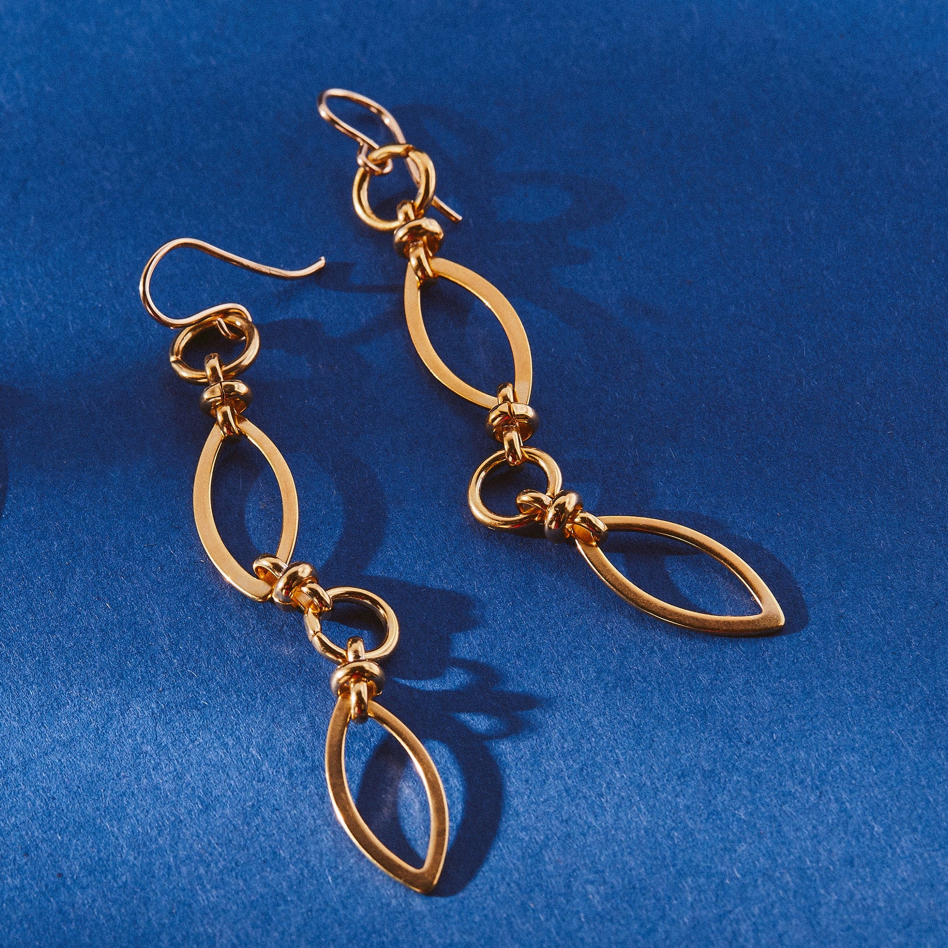 The Missing Link Earrings-Gold