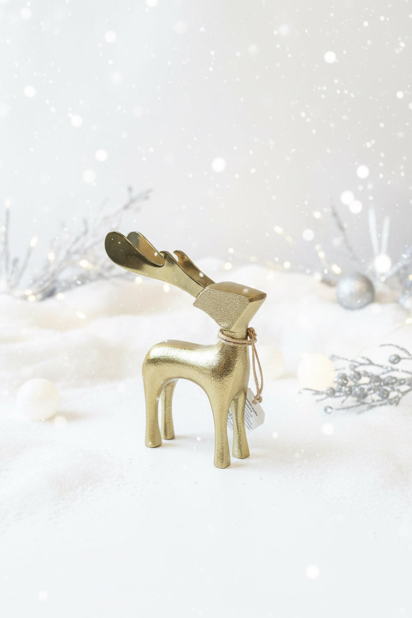 Gold Reindeer Bottle Opener