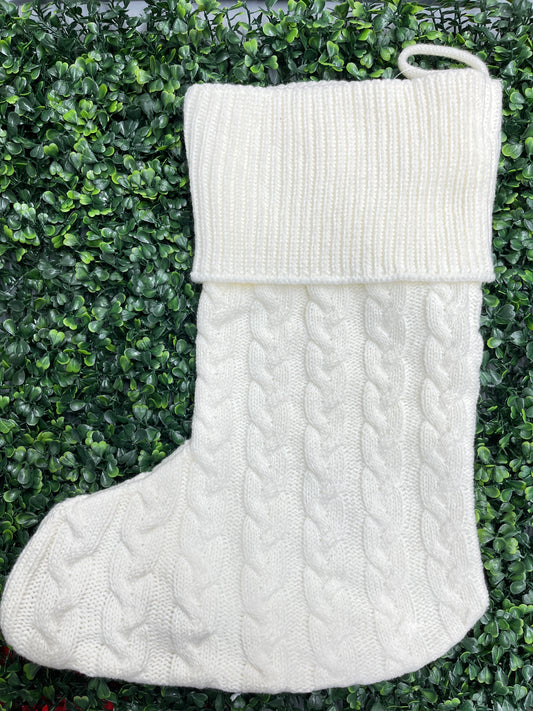 Creme Knit Stocking