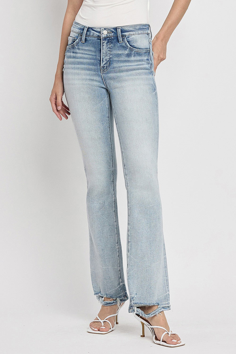 Lovervet Tummy Control Mid Rise Bootcut Jeans