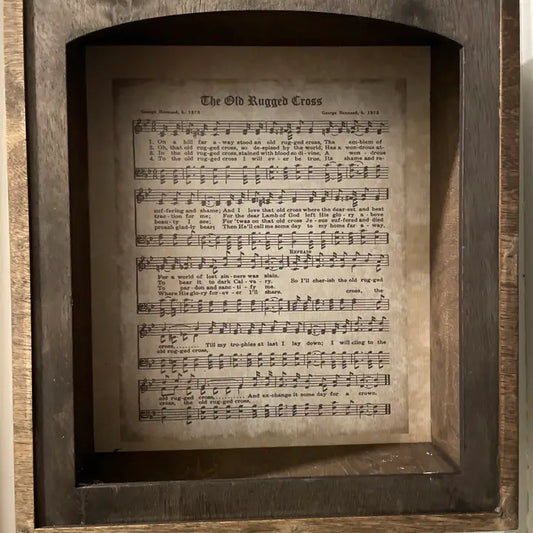 The Old Rugged Cross Shadow Box