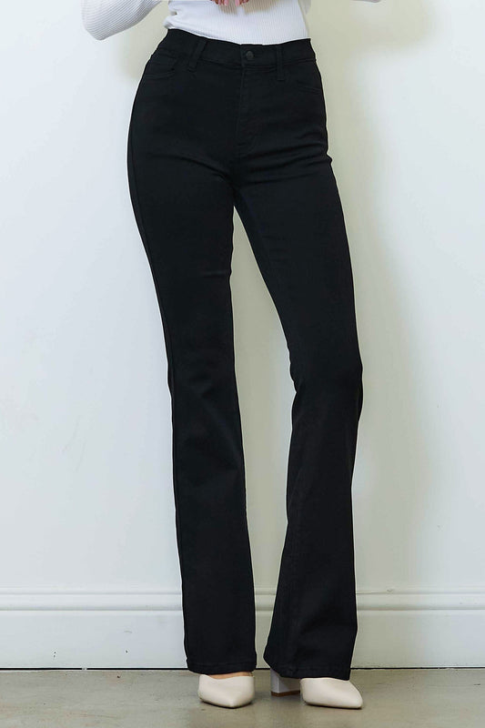 Black Slim Bootcut Jeans