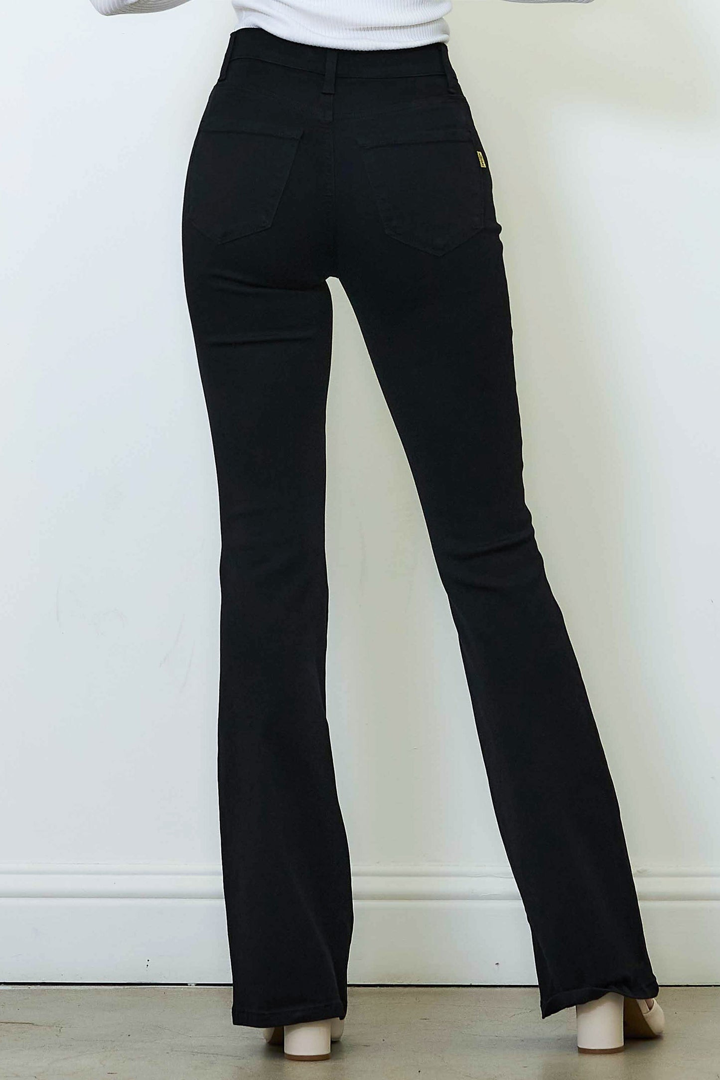 Black Slim Bootcut Jeans