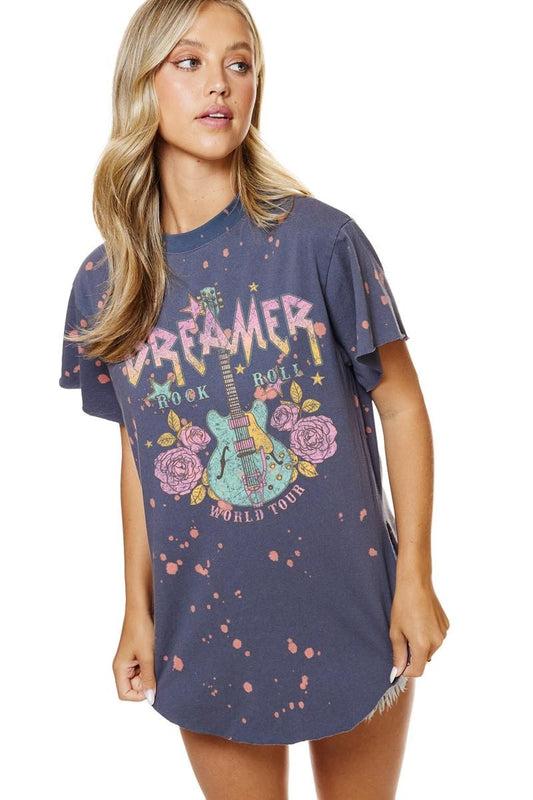 Dreamer Rock N Roll Vintage Graphic Top