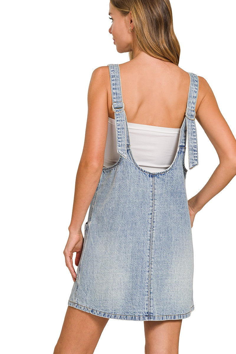 Light Denim Overall Dress