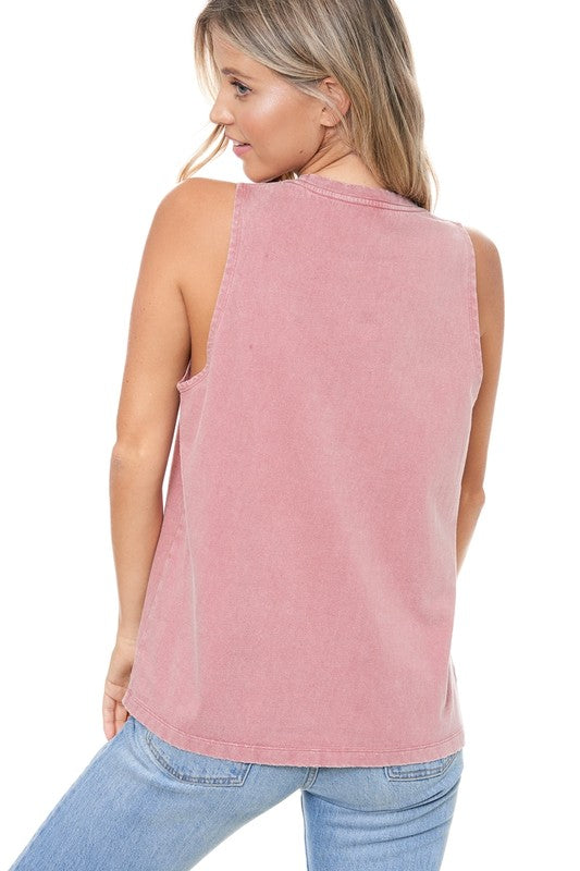 Rodeo Nights Neon Sign Western Graphic Tank Top