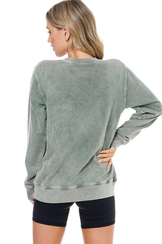 Olive Gone Country Western Graphic Sweatshirt