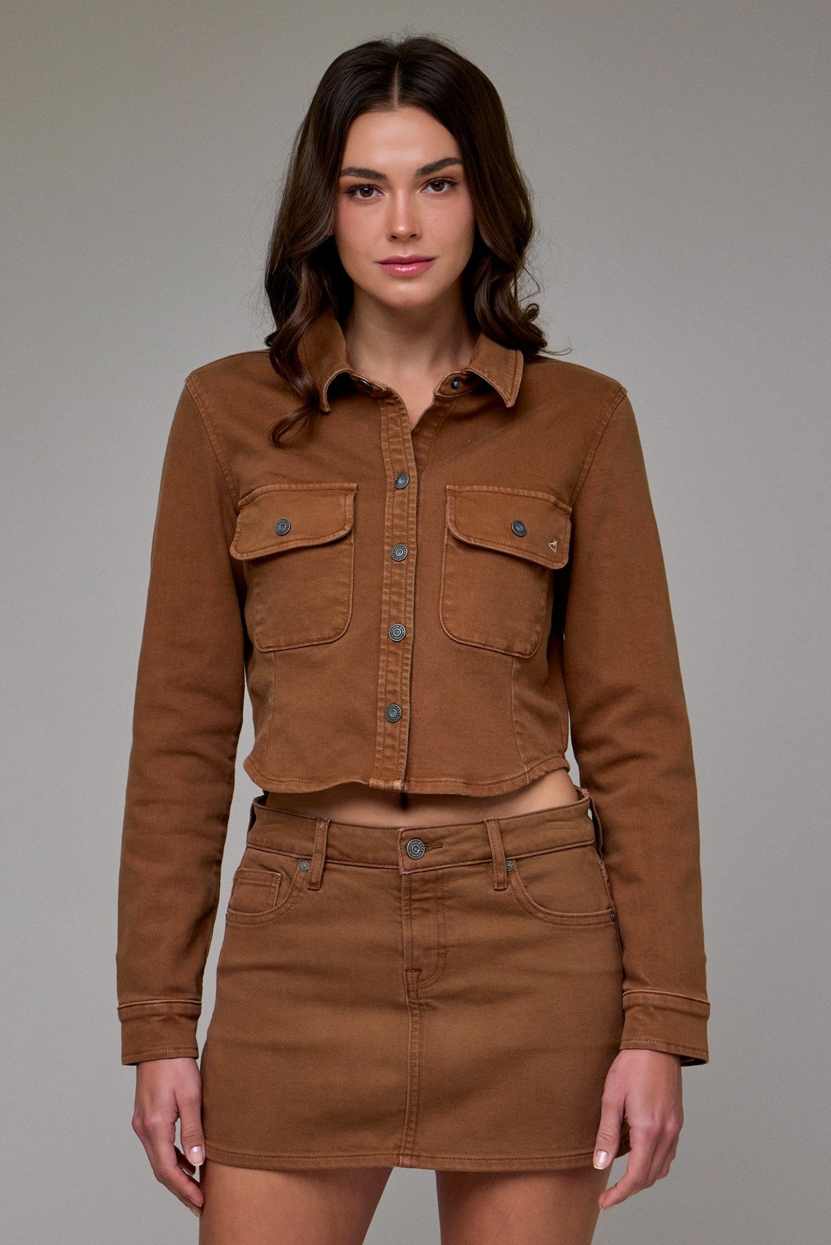 Hidden Jeans Tawney Wash Tapered Button-up Shirt