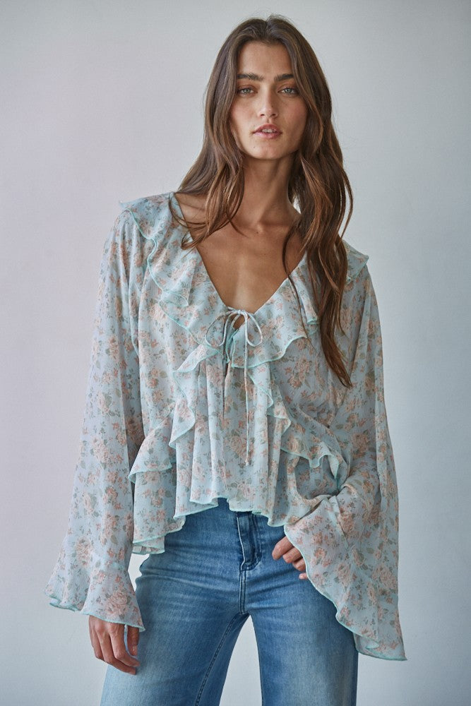 Petalune Ruffle Top