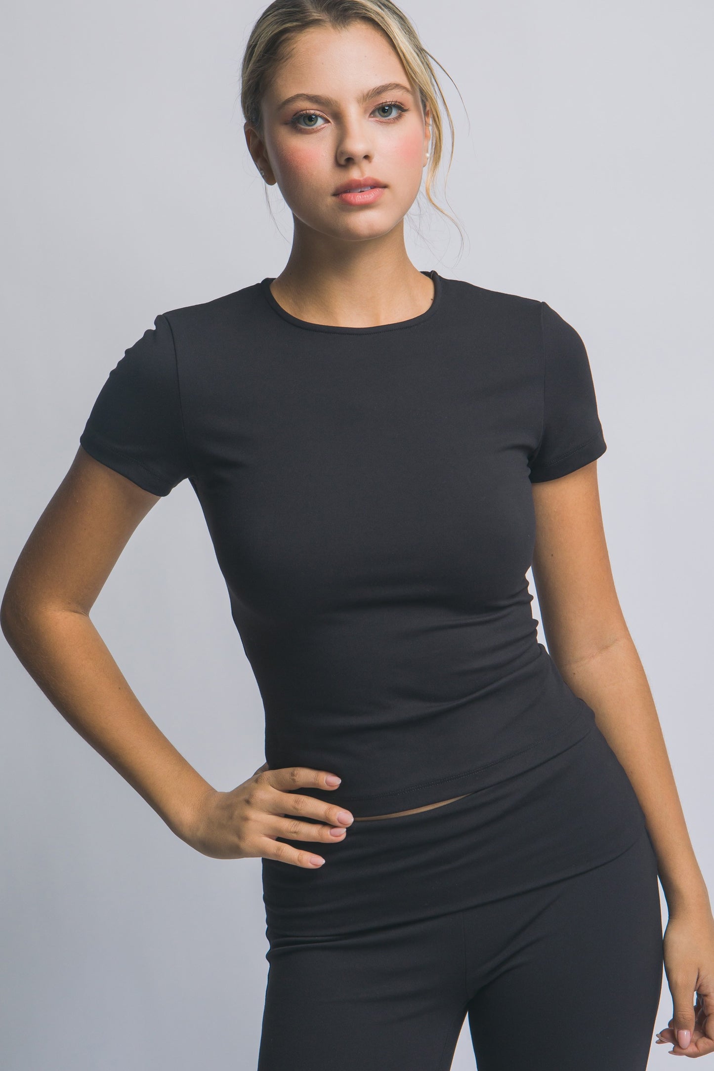 Fitted, Short-sleeve Active Top