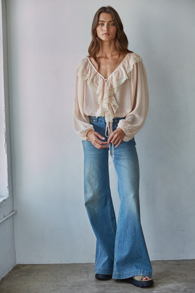 Meringue Ruffle Top