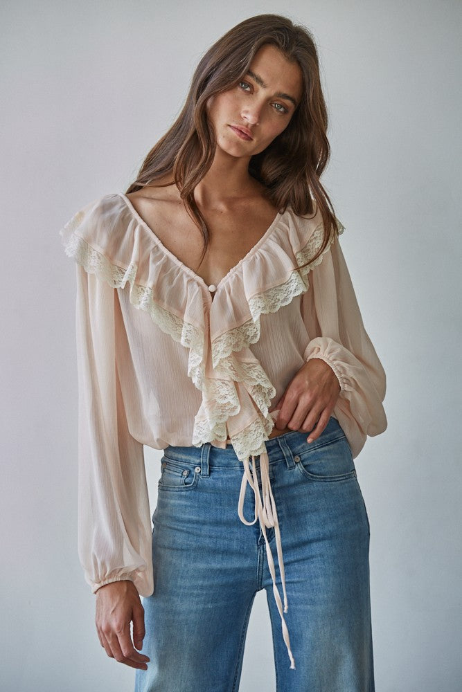Meringue Ruffle Top