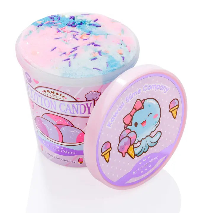 Cotton Candy Scented Ice Cream Pint Kawaii Slime