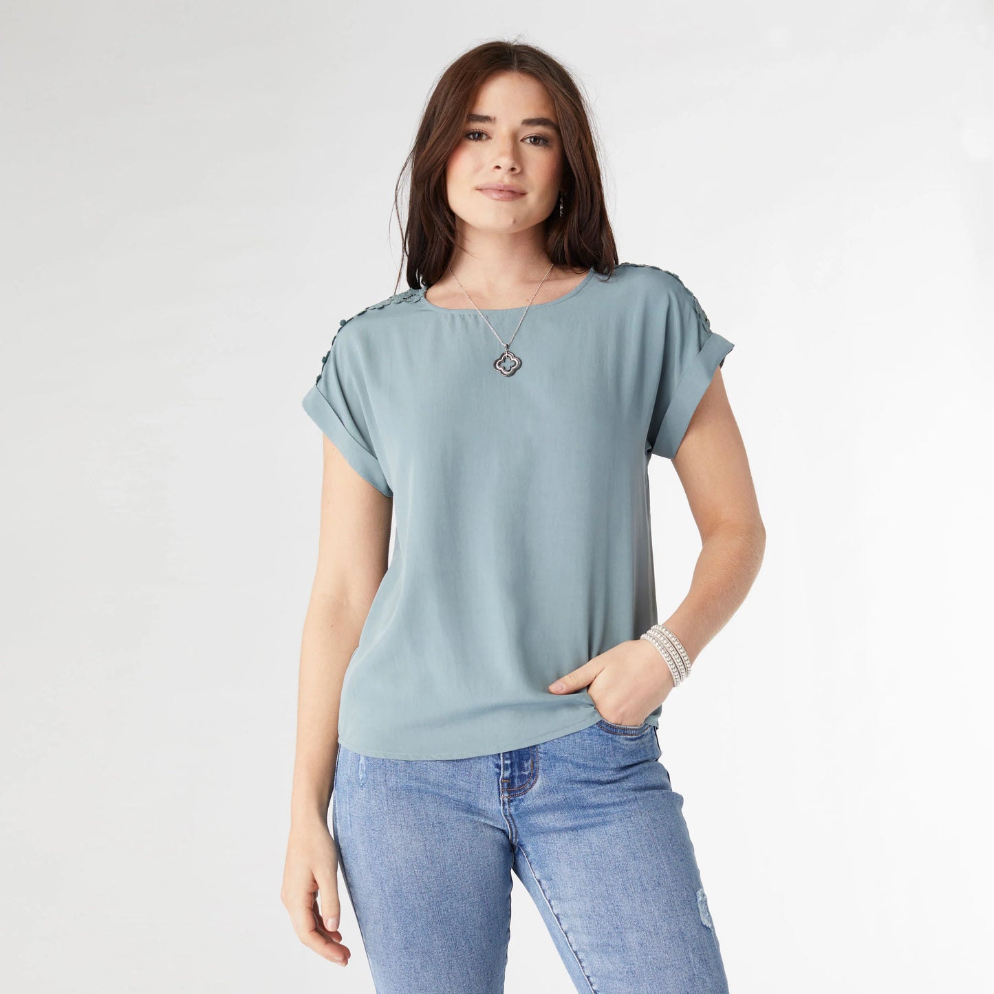 Selah Top with Shoulder Crochet