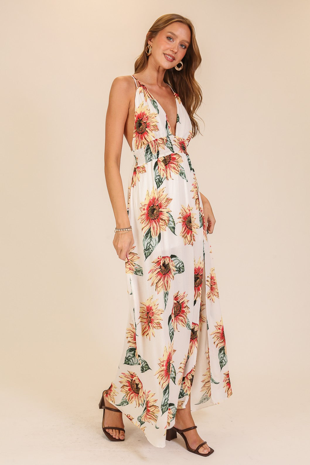 Sunflower Sleeveless Maxi Dress