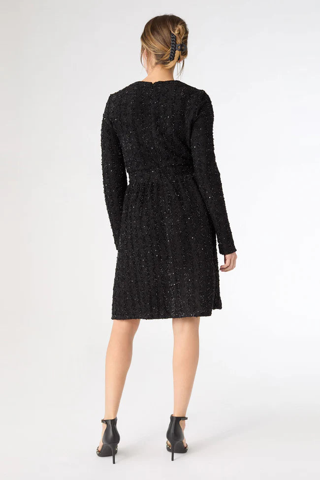 Black Merri Sparkle Cocktail Dress